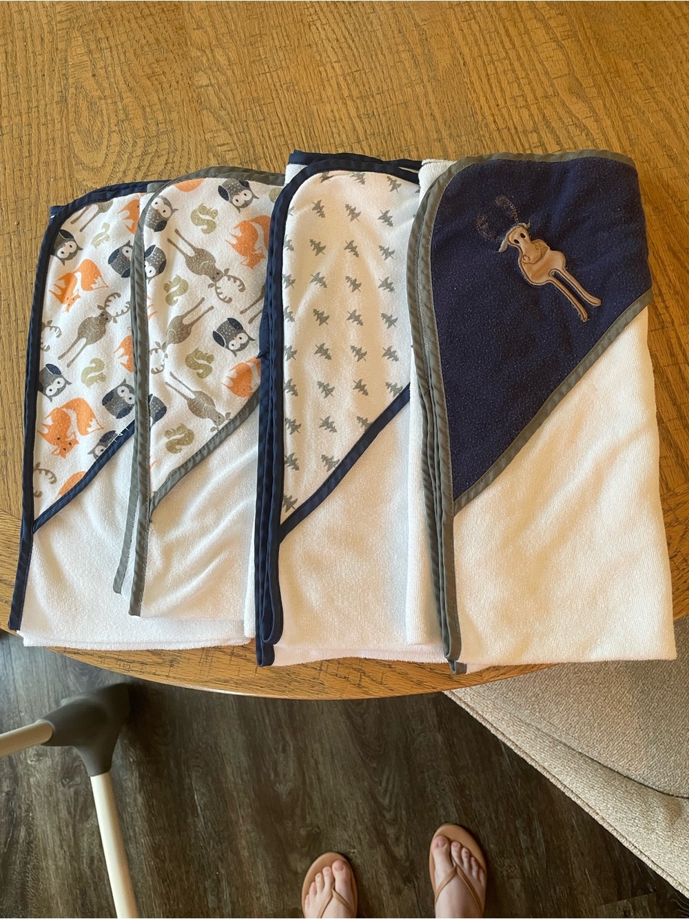Hooded baby bath towels